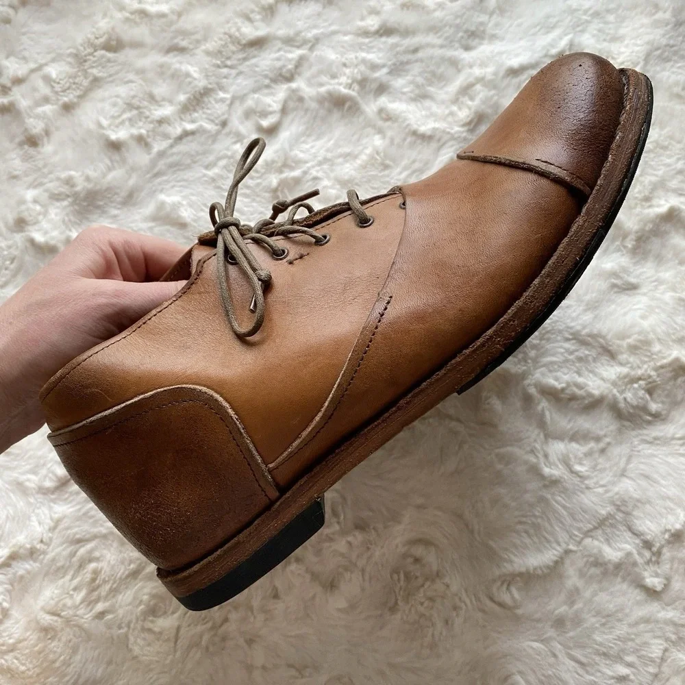 Timberland Boot Company Leather Boots Men's Size 7 Lace Up Cap Toe Shoes‎ 10328